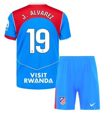 Atletico Madrid Julian Alvarez #19 Tredjetrøje Børn 2025-26 Kortærmet (+ Korte bukser)